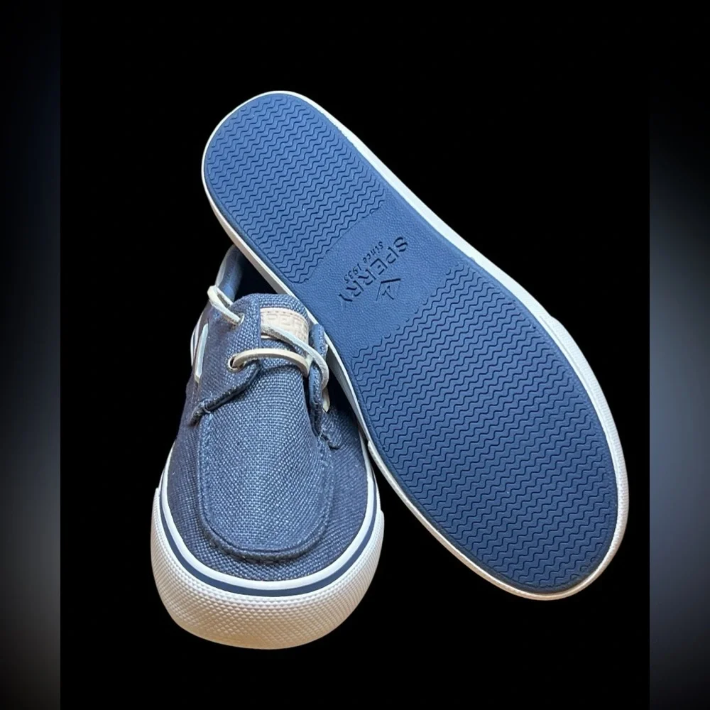 Size 9.5 - SPERRY BAHAMA II HEMP‎ BLUE Mens STS23974